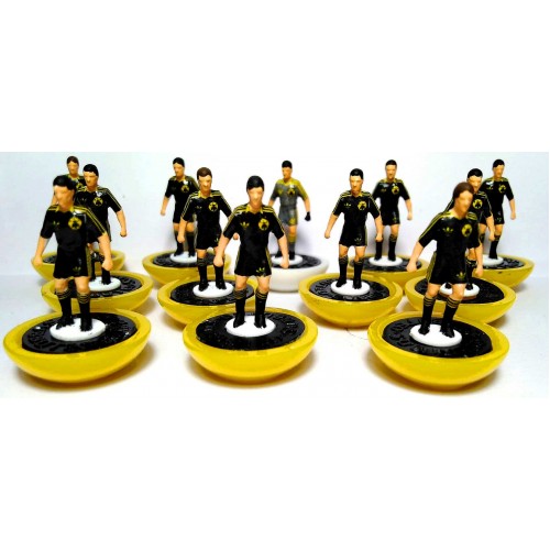 Subbuteo Andrew Table Soccer AEK away 1979-1980 on Classic Lightweight Bases